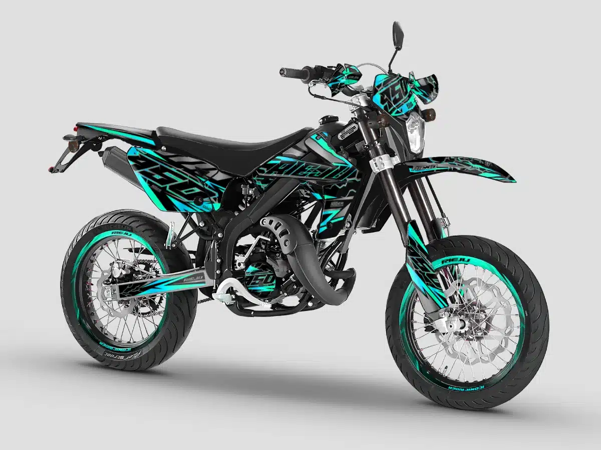 kit deco rieju 50 mrt 2009 2021 speed cyan