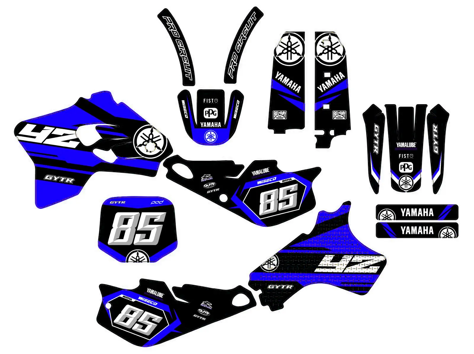 kit déco yamaha 80 yz (1993 2001) line