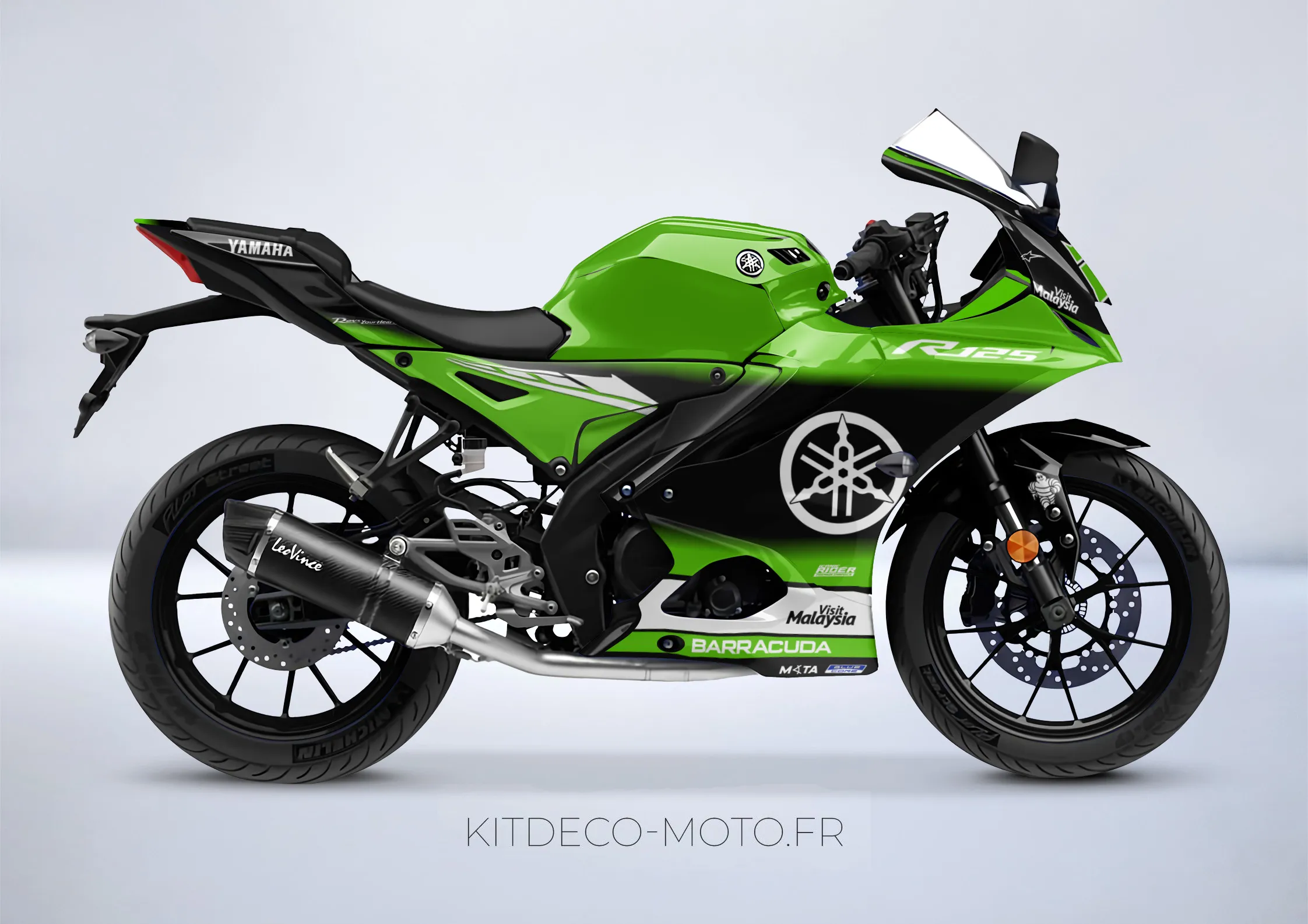 kit deco yamaha yzf r 125 factory vert