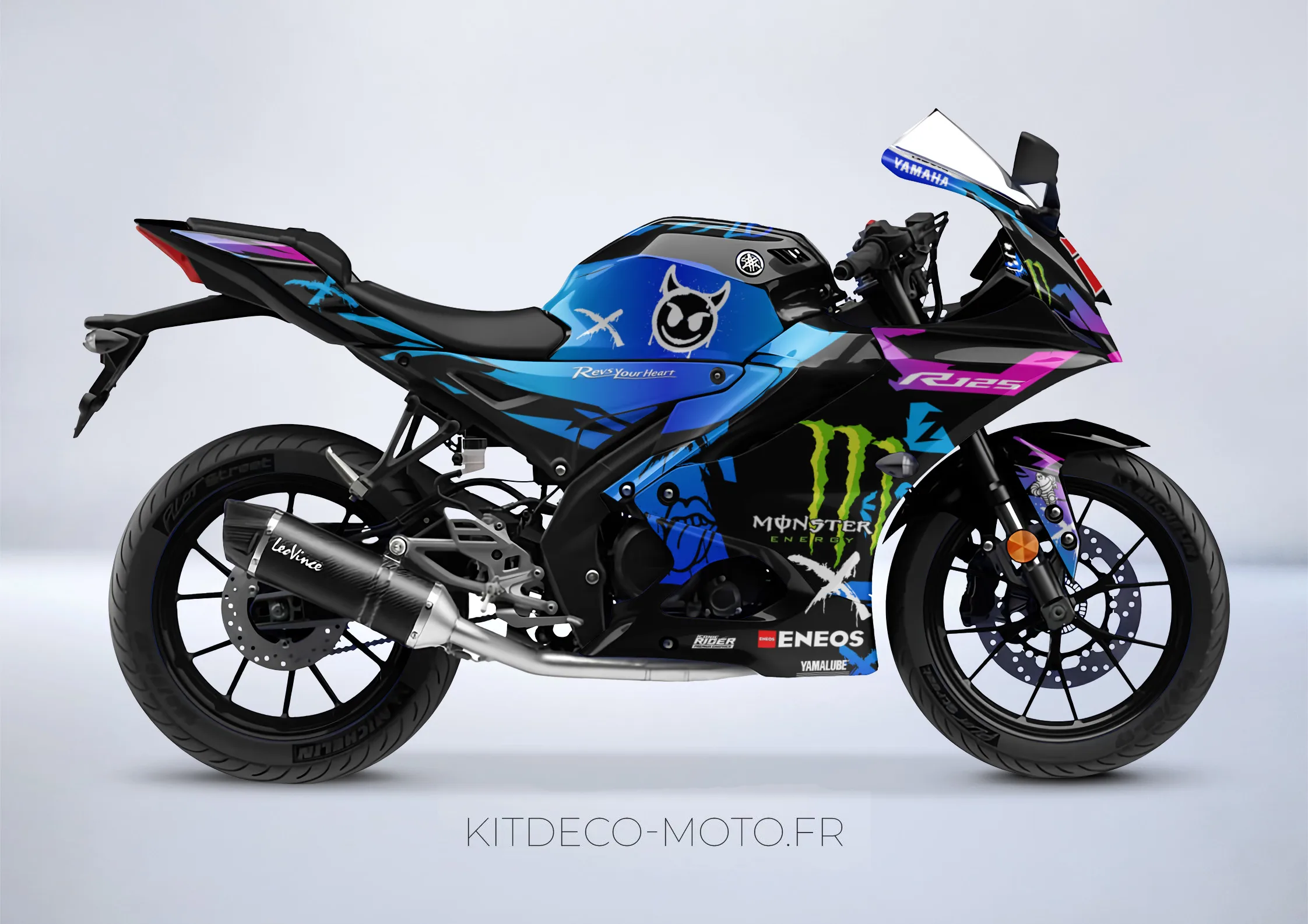 kit deco yamaha yzf r 125 replica quartararo 2
