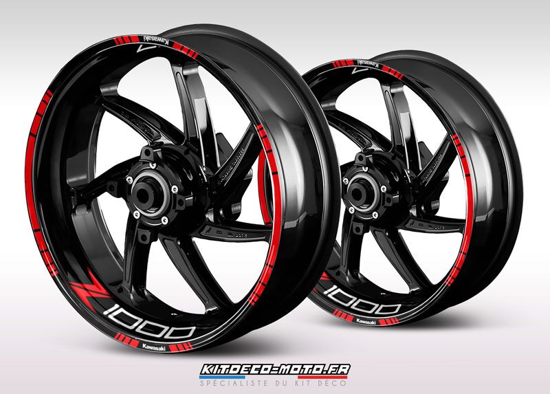 高価値セリー - stickers rim motorcycle Z1000 Kawasaki Motorcycle Kit Deco Decals,Magnets&Stickers