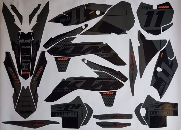 Zestaw graficzny KTM Sx Sxf 2013 2015 Czarny