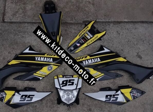 Yamaha Factory 125 Wr Wrx Wrr Yellow Fluo Graphic Kit