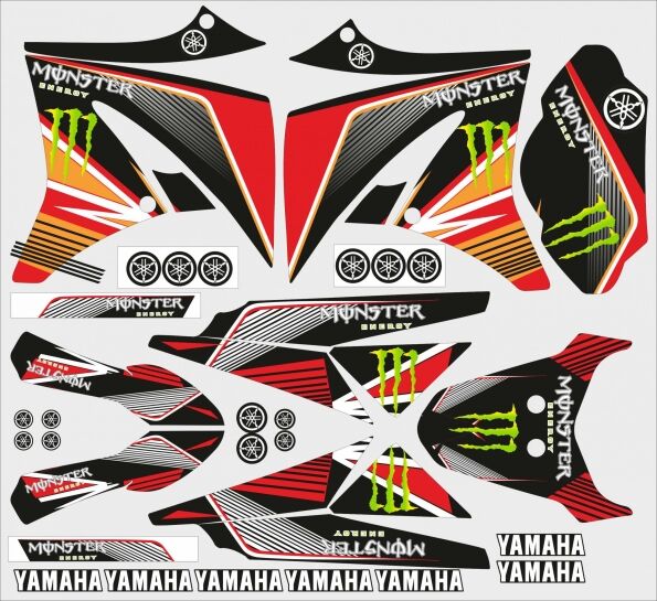 yamaha xt 125 graphic kit – monster red