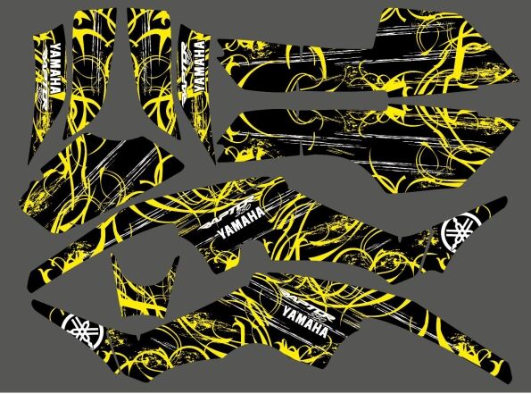 Graphic Kit Yamaha 350 Raptor Yellow