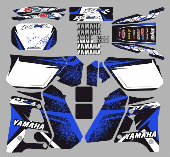 kit de calcas yamaha 125 dtr splash azul