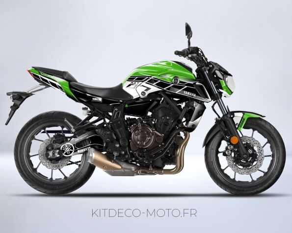 kit deco moto yamaha mt 07 anniversaire vert
