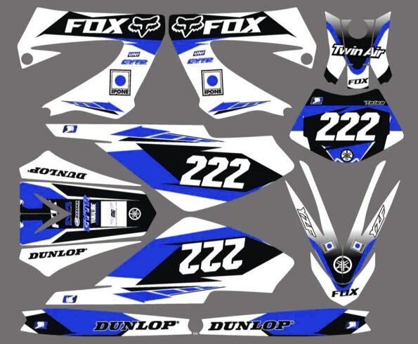 kit deco derbi 50 drd racing fox anniversary blue