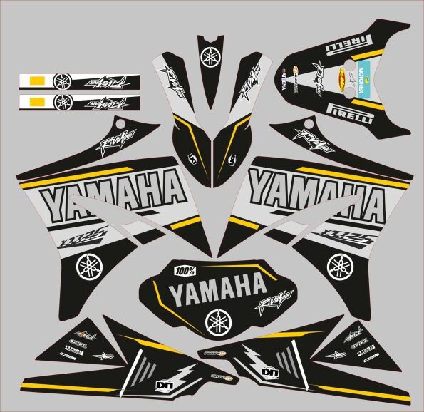kit déco yamaha xt 125 – factory gris
