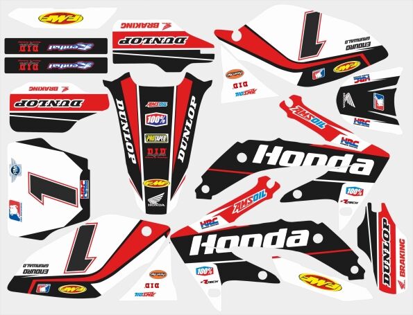 honda 450 crf (2005 2008) factory racing graphic kit