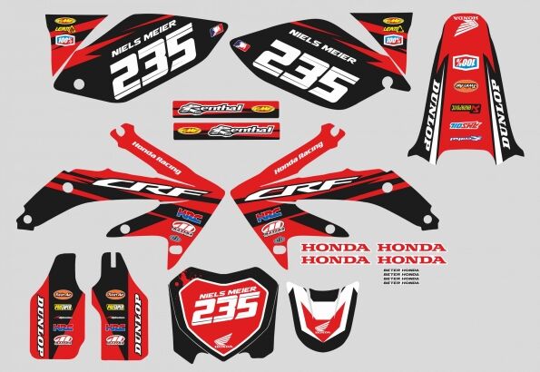 graphic kit honda 450 crf (2005 2008) racing