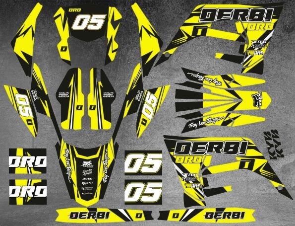 kit deco derbi 50 2018 2021 craft amarillo