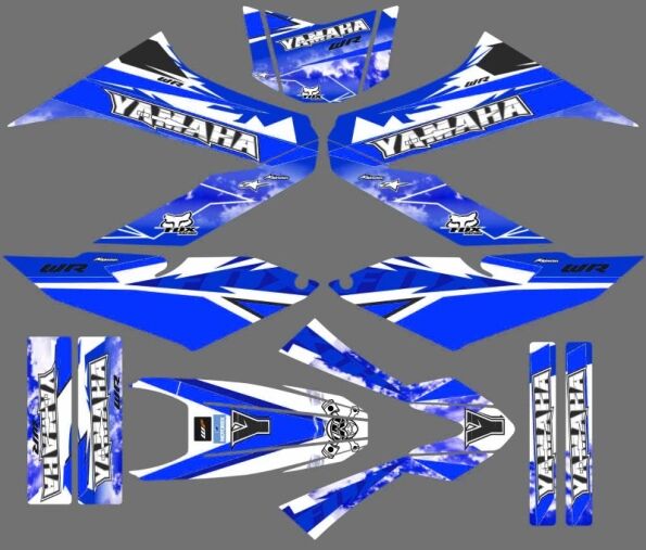 graphic kit yamaha wr 125 lake blue