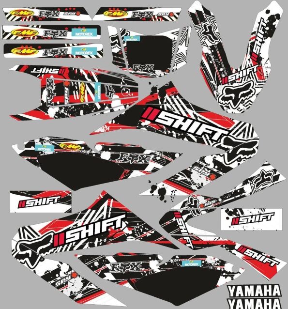 graphic kit yamaha wr 125 red stains