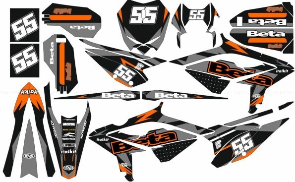 kit déco beta 50 (2021 2022) – craft orange / gris