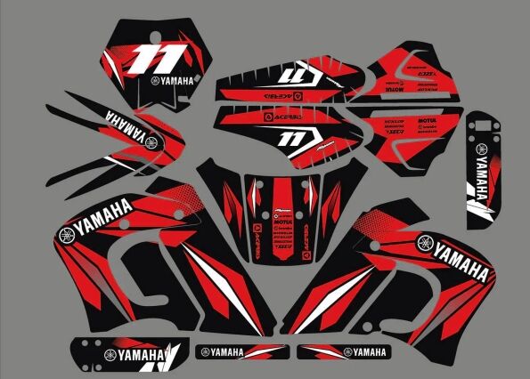 graphic kit yamaha dt 50 (before 2002) – red line