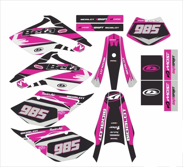 graphic kit beta 50 – racing pink 2006 2010