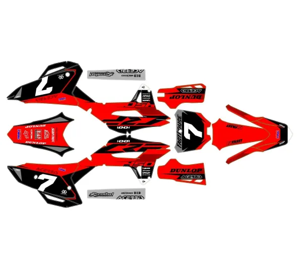 kit déco honda 450 crf (2021 2024) race rouge