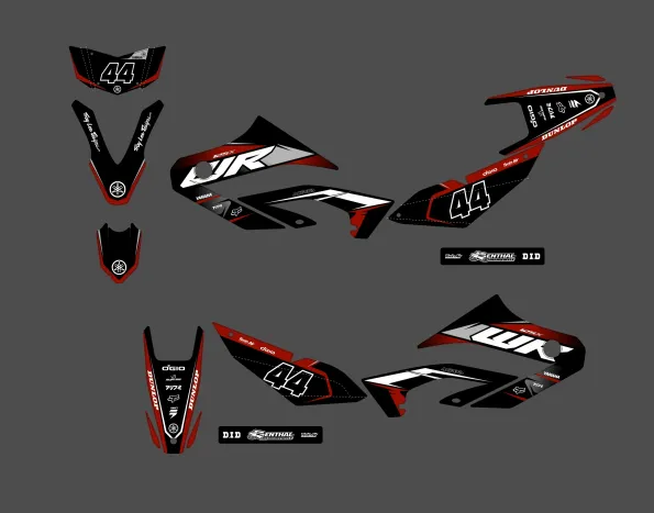 yamaha wr 125 race red graphic kit