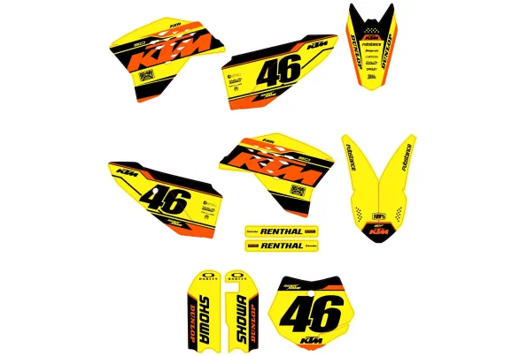 kit déco ktm 50 sx (2009 2015) race jaune