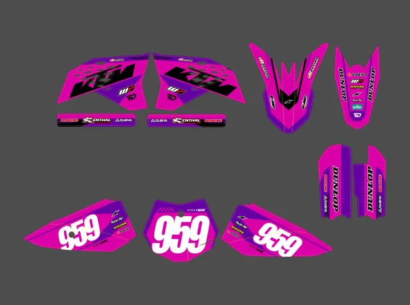 KTM 50 SX (2009 2015) Race Pink Grafik-Kit
