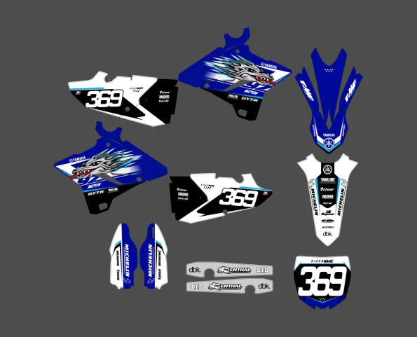 Kit grafiche drago yamaha 125 yz (2015 2021).