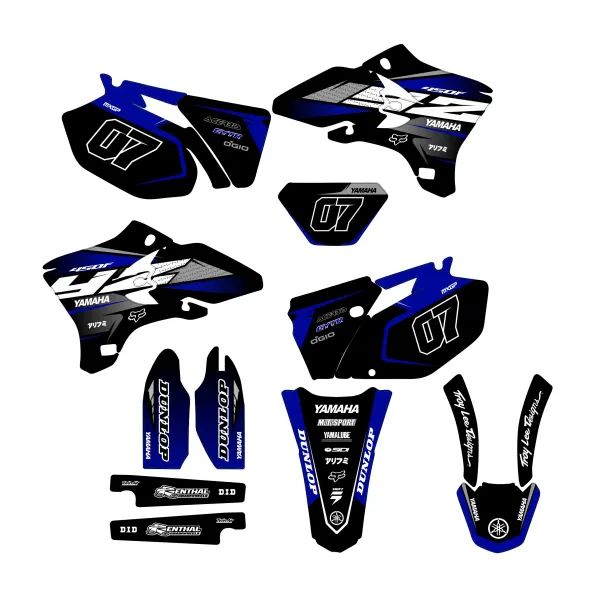 kit grafiche race blue yamaha 250 yzf (2003 2005).