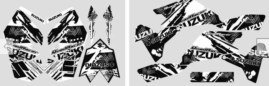 Kit Deco Suzuki Ltr 450 Black