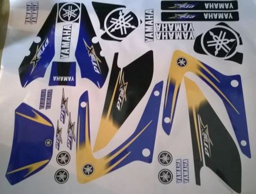 Origine Blue Yellow Kit Deco Yamaha Dt Dtr Dtx
