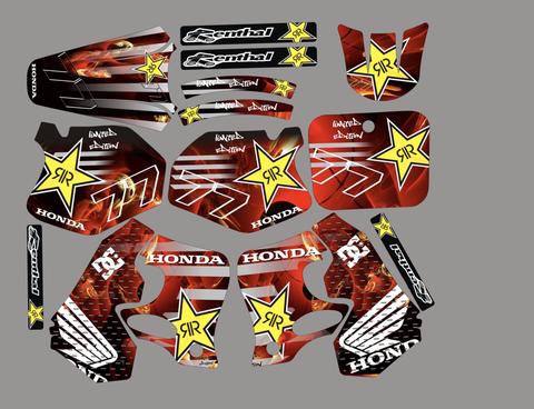 Kit DÉco Honda Cr 125 250 1992 1994 Rockstar