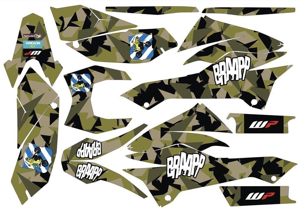 Kit DÉco Ktm 690 Smcr 2012 Camouflage
