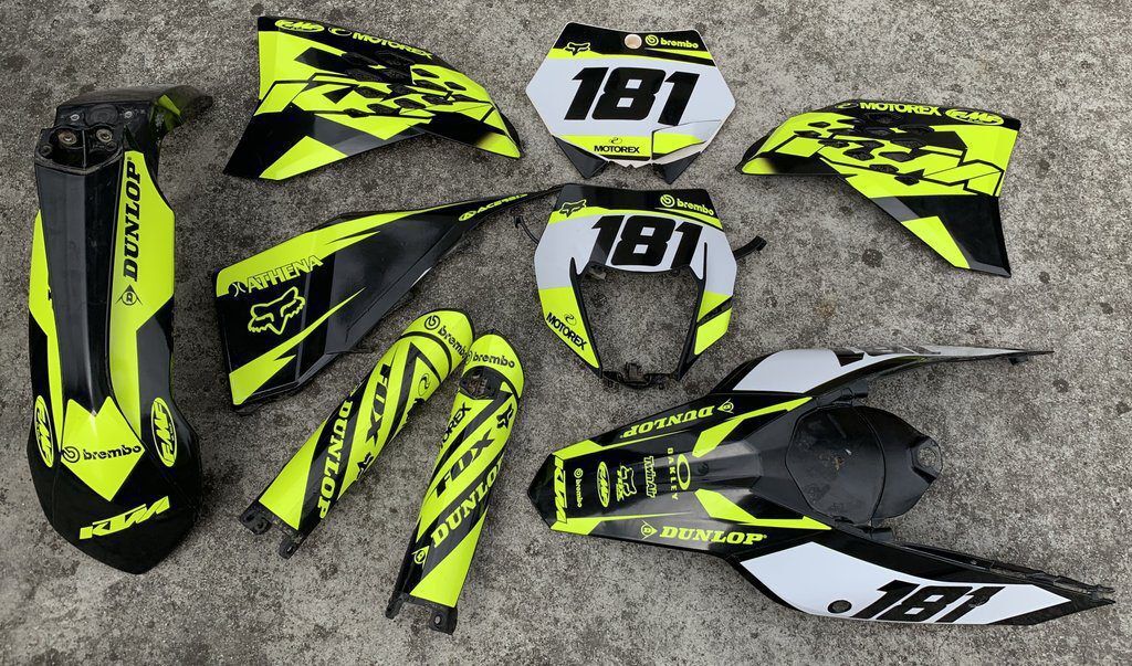 Kit DÉco Ktm Exc Excf 2008 2011 Fluo