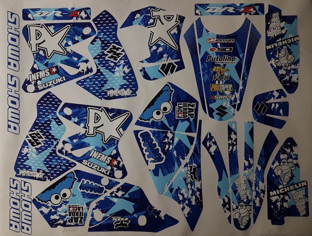 Kit DÉco Suzuki Drz 400 Blue Pimpstar