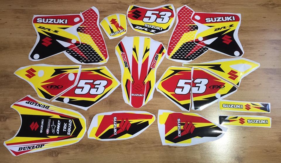 Kit DÉco Suzuki Drz 400 Yellow Red