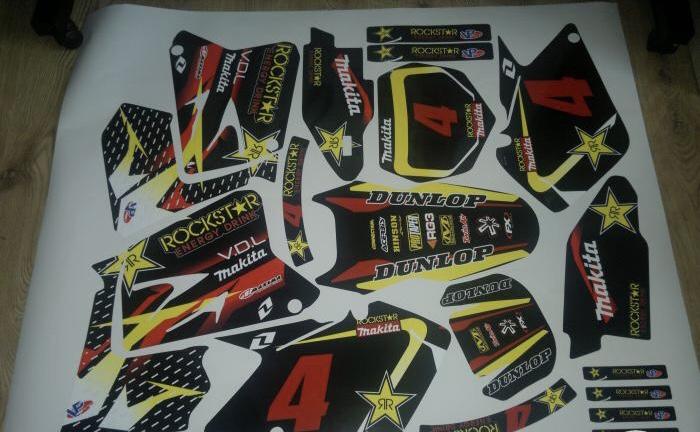Kit DÉco Suzuki Rm 125 250 2001 2012 Rockstar