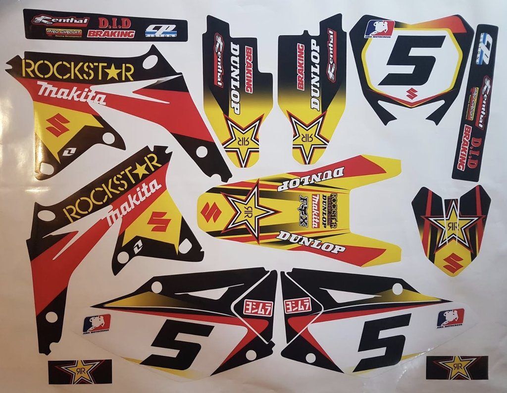 Kit DÉco Suzuki Rmz 450 2008 2012 Makita