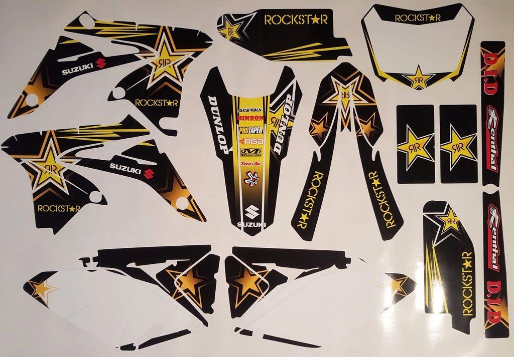 Kit DÉco Suzuki Rmz 450 2008 2012 Rockstar #5