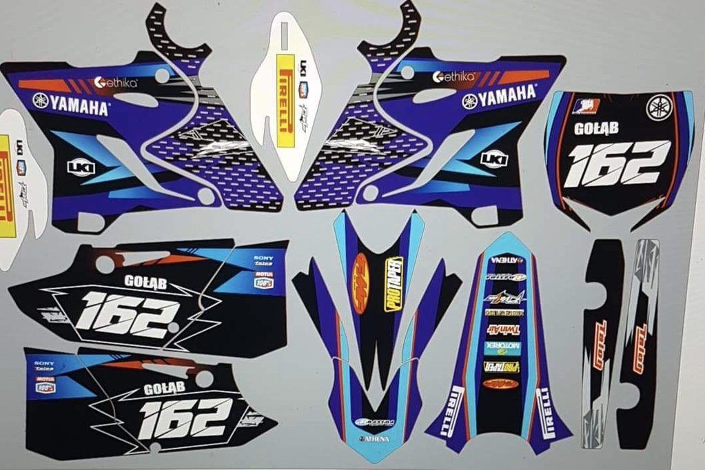 Kit DÉco Yamaha Yz 125 250 2015 2016 Bleu