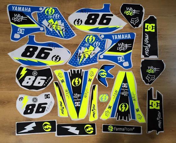 Kit DÉco Yamaha Yzf 250 426 1998 2002 Bleu (non Fluo, Fluo En Option)