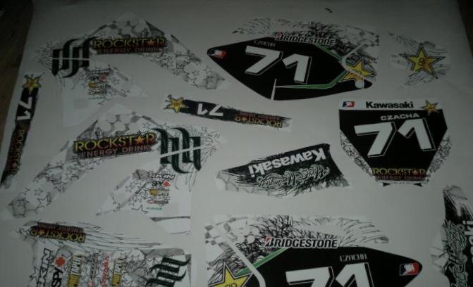 Kit Deco Kawasaki Kxf 250 2006 2008 Rockstar