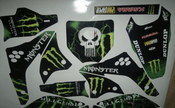 Kit Deco Kawasaki Kxf 450 2006 2008 Monster #1