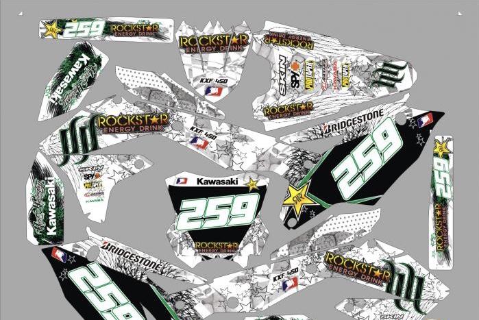 Kit Deco Kawasaki Kxf 450 2016 Rockstar