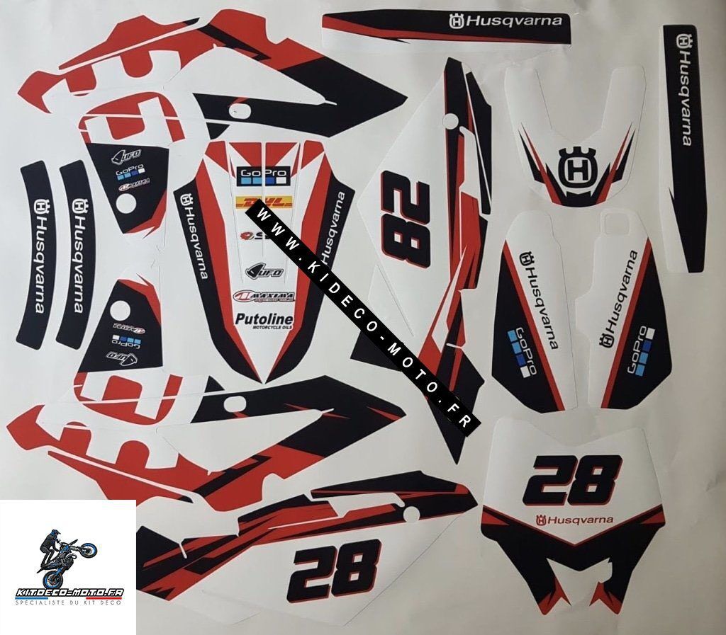 Kit DÉco Husqvarna Sms : Wr : Cr : Te : 450 510 Sm 2006 2013 #10