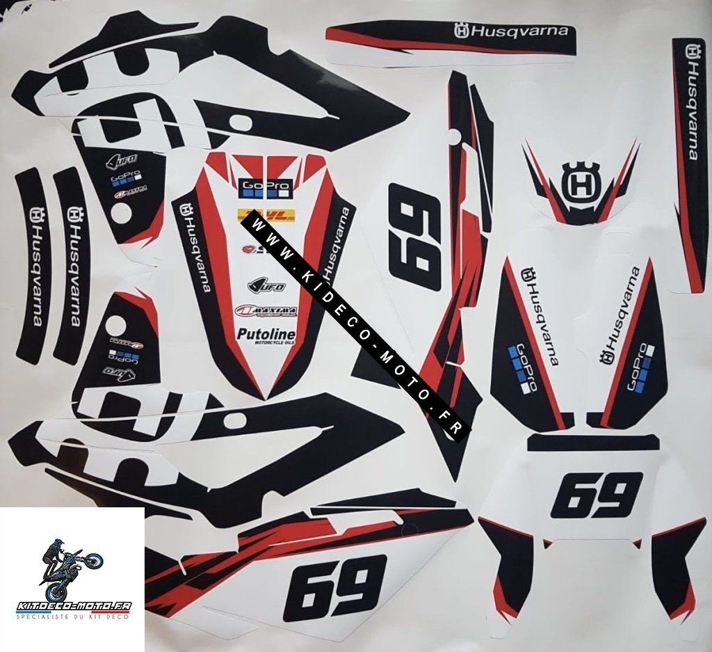 Kit DÉco Husqvarna Sms : Wr : Cr : Te : 450 510 Sm 2006 2013 #12