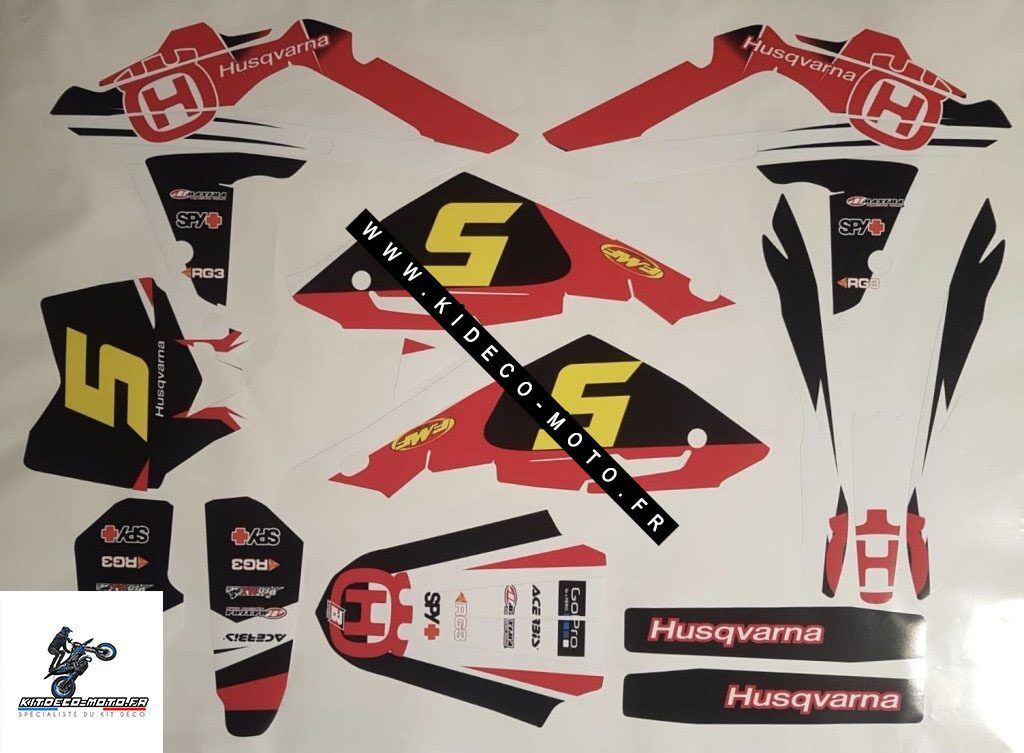 Kit DÉco Husqvarna Sms : Wr : Cr : Te : 450 510 Sm 2006 2013 #8