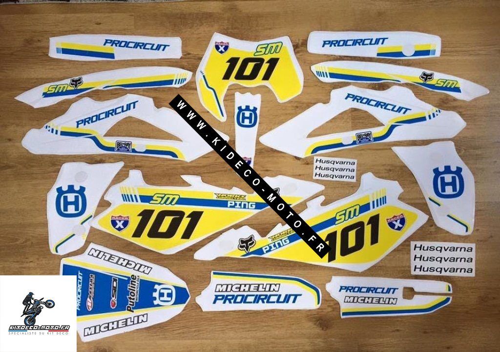Kit DÉco Husqvarna Sms : Wr : Cr : Te : 450 510 Sm 2006 2013 Pro Circuit