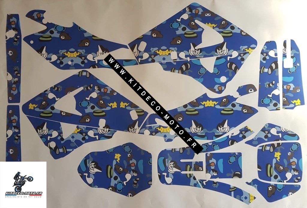 Kit DÉco Husqvarna Wr : Te : Sm : Cr : Tc 2000 2005 Blue