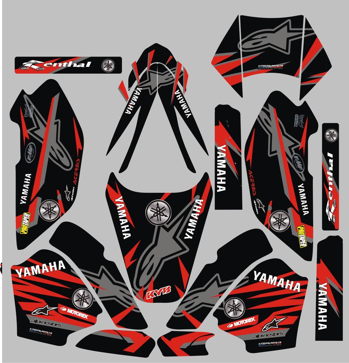 Kit Deco Yamaha 600ttre Redline