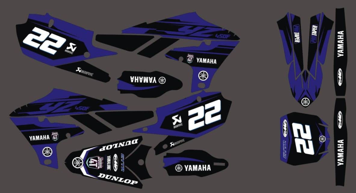 Kit Deco Yzf Blue