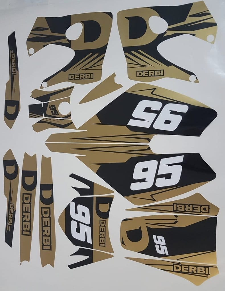 Kit Deco Derbi 2003 2004 Gold